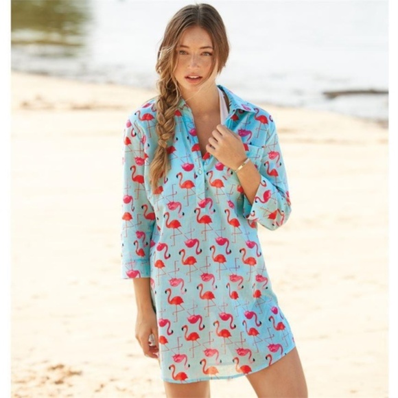 Mud Pie Other - Mud Pie Flamingo Beach Coverup - Large